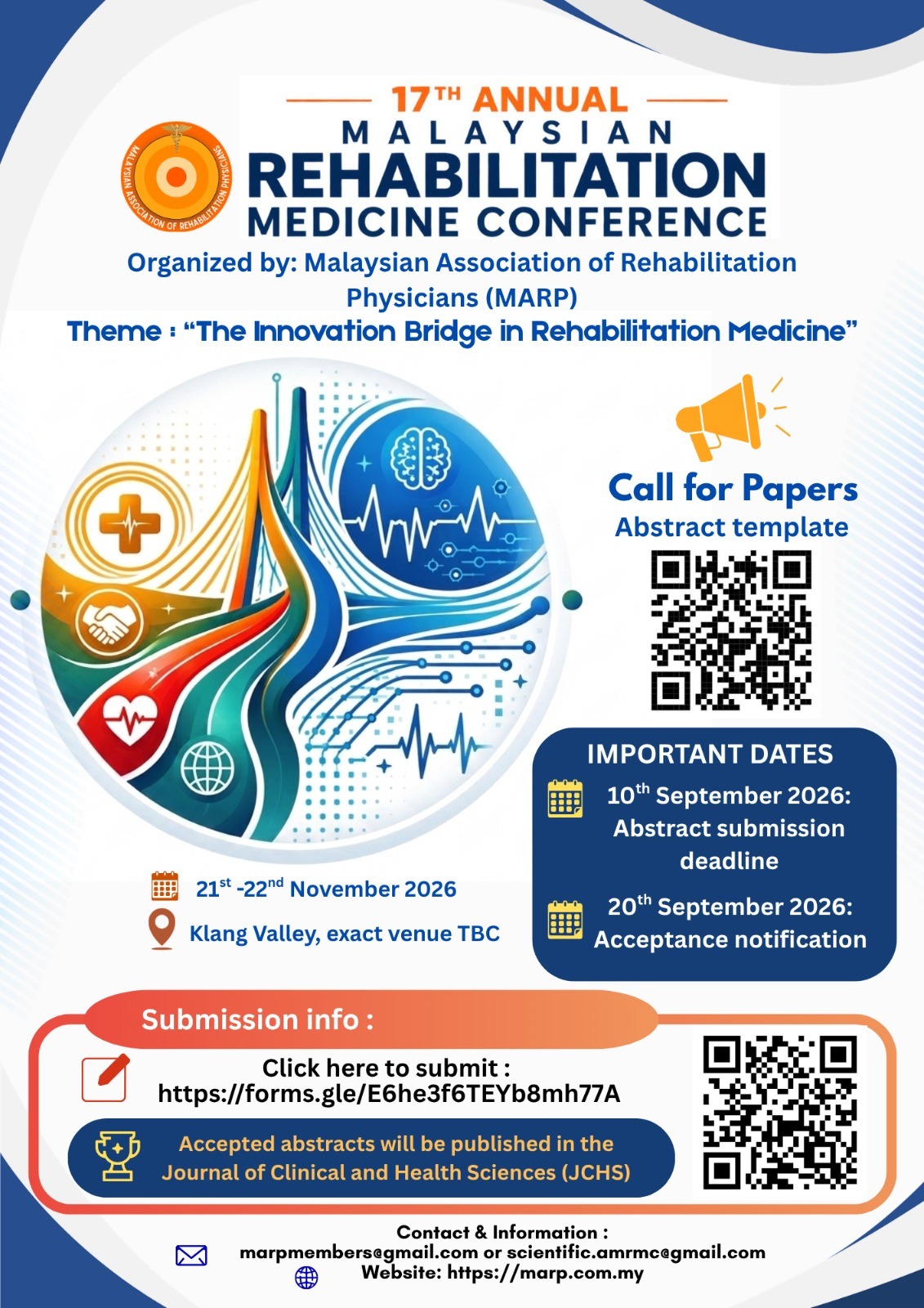 ABSTRACTS SUBMISSION FOR 17th Annual Malaysian Rehabilitation Medicine Conference (AMRMC ABSTRACTS SUBMISSION FOR 17th Annual Malaysian Rehabilitation Medicine Conference (AMRMC) 2026